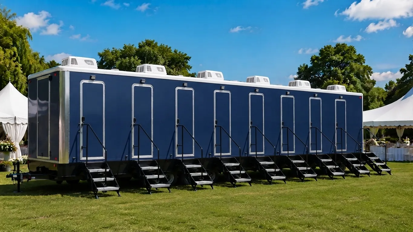 8 Stall Restroom Trailer in Albany, GA